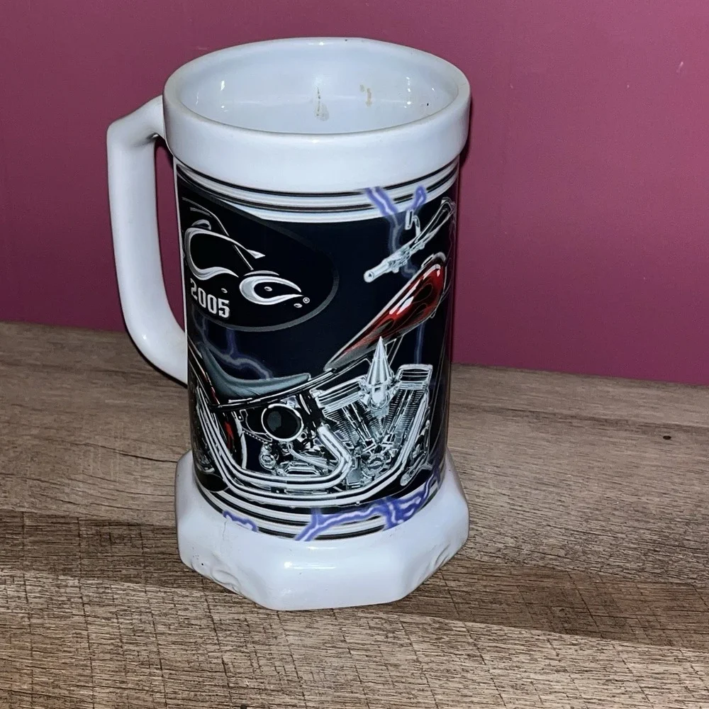 Vintage 2005 Orange‎ County Choppers Large Ceramic Beer Stein Mug